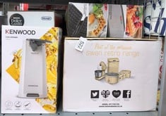 QUANTITY OF KITCHEN & APPLIANCES ITEMS TO INCLUDE KENWOOD CAP70.A0WH ELECTRIC CAN OPENER, BRILLIANT WHITE: LOCATION - D RACK