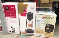 QUANTITY OF KITCHEN & APPLIANCES ITEMS TO INCLUDE DELONGHI NESCAFÉ DOLCE GUSTO INFINISSIMA POD CAPSULE COFFEE MACHINE, ESPRESSO, CAPPUCCINO AND MORE,1.2 LITERS, EDG260.W, WHITE AND BLACK,  1: LOCATIO