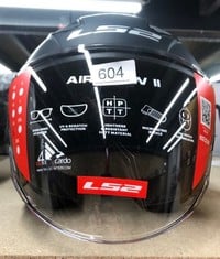 LS2 AIRFLOW MOTORCYCLE HELMET: LOCATION - D RACK