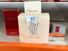 QUANTITY OF HEALTH & BEAUTY ITEMS TO INCLUDE OF DOOR RED 30 ML EAU DE TOILETTE SPRAY: LOCATION - A RACK