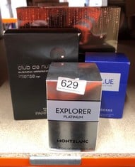 QUANTITY OF HEALTH & BEAUTY ITEMS TO INCLUDE MONTBLANC EXPLORER PLATINUM EAU DE PARFUM 60ML: LOCATION - D RACK