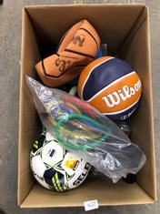 QUANTITY OF SPORTS & EXERCISE ITEMS TO INCLUDE SELECT BRILLANT SUPER TB SOCCER BALL, LIGA PORTUGAL V22, SIZE 5: LOCATION - D RACK