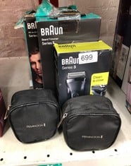 QUANTITY OF HEALTH & BEAUTY ITEMS TO INCLUDE BRAUN SERIES 3 ELECTRIC SHAVER FOR MEN, ELECTRIC RAZOR FOR MEN, 300, BLACK RAZOR: LOCATION - BACK RACKS