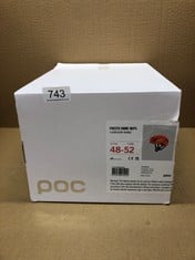 POC POCITO OMNE MIPS BIKE HELMET FOR KIDS FOR PERFECT PROTECTION AND REFLECTIVE DETAILS, FLUORESCENT ORANGE: LOCATION - SIDE RACK