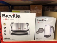 QUANTITY OF ITEMS TO INCLUDE BREVILLE EDGE ELECTRIC KETTLE | 1.7 LITRE | GLOWS WHEN HOT TO AVOID RE-BOILING | 3KW FAST BOIL | BRUSHED STAINLESS STEEL [VKT192]: LOCATION - E RACK