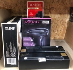 QUANTITY OF ITEMS TO INCLUDE REVLON SALON ONE-STEP HAIR DRYER & VOLUMISER WITH SECTIONING COMB INCLUDED (FOR MID TO LONG HAIR, ONE-STEP TECHNOLOGY, 2-IN-1 STYLING TOOL, IONIC & CERAMIC TECHNOLOGY) RV