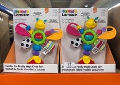 QUANTITY OF TOYS & GAMES ITEMS TO INCLUDE LAMAZE FREDDIE THE FIREFLY TABLE TOP BABY TOY, BABIES TOY FOR SENSORY PLAY, SUITABLE FOR BOYS & GIRLS FROM 6 MONTHS: LOCATION - A RACK