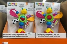 QUANTITY OF TOYS & GAMES ITEMS TO INCLUDE LAMAZE FREDDIE THE FIREFLY TABLE TOP BABY TOY, BABIES TOY FOR SENSORY PLAY, SUITABLE FOR BOYS & GIRLS FROM 6 MONTHS: LOCATION - A RACK