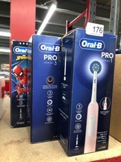 QUANTITY OF HEALTH & BEAUTY ITEMS TO INCLUDE ORAL-B PRO 1 ELECTRIC TOOTHBRUSH FOR ADULTS WITH 3D CLEANING, 1 TOOTHBRUSH HEAD, GUM PRESSURE CONTROL, PINK: LOCATION - C