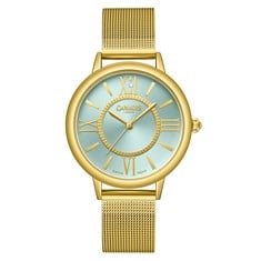 GAMAGES OF LONDON LADIES BARONESS DIAMOND IN GOLD SEYCHELLES BLUE WATCH SKU:GAW371 RRP £605: LOCATION - TOP 50 RACK