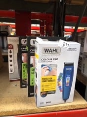 QUANTITY OF HEALTH & BEAUTY ITEMS TO INCLUDE WAHL COLOUR PRO CORDED CLIPPER, HEAD SHAVER, MEN'S HAIR CLIPPERS, COLOUR CODED GUIDES, FAMILY AT HOME HAIRCUTTING: LOCATION - C