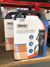 X2 WAHL COLOUR PRO RECHARGEABLE PET CLIPPER KIT: LOCATION - C