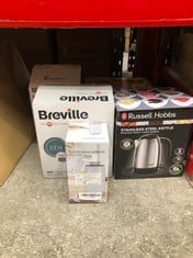 QUANTITY OF KITCHEN & APPLIANCES ITEMS TO INCLUDE BREVILLE ZEN GREY ELECTRIC KETTLE | 1.7L | 3KW FAST BOIL | GREY & SILVER CHROME [VKT250]: LOCATION - D