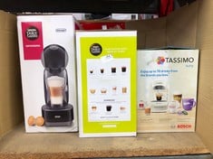 QUANTITY OF KITCHEN & APPLIANCES ITEMS TO INCLUDE DE'LONGHI EDG 155.BG NESCAFÉ DOLCE GUSTO MINI-ME AUTOMATIC COFFEE MACHINE 0.8 LITERS, BLACK & ARCTIC GREY: LOCATION - D