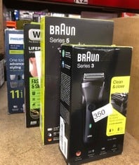 QUANTITY OF HEALTH & BEAUTY ITEMS TO INCLUDE BRAUN SERIES 3 ELECTRIC SHAVER FOR MEN, ELECTRIC RAZOR FOR MEN, UK 2 PIN PLUG, 300, BLACK RAZOR: LOCATION - D