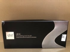 GHD GLIDE HOT BRUSH SMOOTHING BRUSH WITH CERAMIC HEATING TECHNOLOGY AND IONISER: LOCATION - D