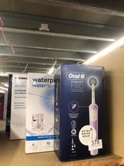 QUANTITY OF HEALTH & BEAUTY ITEMS TO INCLUDE ORAL-B VITALITY PRO ELECTRIC TOOTHBRUSHES FOR ADULTS,1 HANDLE, 2 TOOTHBRUSH HEADS, 3 BRUSHING MODES INCLUDING SENSITIVE PLUS, PURPLE: LOCATION - D