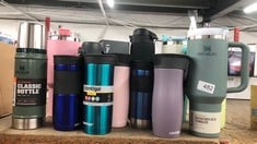 QUANTITY OF SPORTS & EXERCISE ITEMS TO INCLUDE STANLEY CLASSIC LEGENDARY THERMOS FLASK 0.47L - KEEPS HOT OR COLD FOR 15 HOURS - BPA-FREE THERMAL FLASK - STAINLESS STEEL LEAK PROOF COFFEE FLASK - FLAS