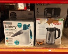 QUANTITY OF KITCHEN & APPLIANCES ITEMS TO INCLUDE BOSCH DESIGNLINE PLUS TWK4P440GB STAINLESS STEEL CORDLESS KETTLE, 1.7 LITRES,3000 W - STAINLESS STEEL: LOCATION - F