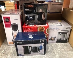 QUANTITY OF KITCHEN & APPLIANCES ITEMS TO INCLUDE SWAN ST14071BLK WINDSOR 2 SLICE TOASTER WITH 7 BROWNING LEVELS, DEFROST/REHEAT/CANCEL FUNCTIONS, SELF-CENTRING FUNCTIONS AND REMOVABLE CRUMB TRAY, 90