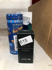 QUANTITY OF HEALTH & BEAUTY ITEMS TO INCLUDE LACOSTE MATCH POINT EAU DE PARFUM 30ML: LOCATION - G