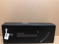 GHD CHRONOS PROFESSIONAL STYLER, BLACK - OUR BEST HAIR STRAIGHTENER, ONE STROKE HIGH-DEFINITION RESULTS THAT LAST 24HRS, 3X MORE BREAKAGE PROTECTION, 2X LESS FRIZZ, 20 SEC HEAT UP, 10 MIN SLEEP MODE.