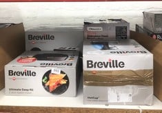 QUANTITY OF KITCHEN & APPLIANCES ITEMS TO INCLUDE BREVILLE ULTIMATE DEEP FILL TOASTIE MAKER | 2 SLICE SANDWICH TOASTER | REMOVABLE NON-STICK PLATES | STAINLESS STEEL | BLACK [VST082]: LOCATION - G