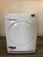 AEG TUMBLE DRYER 7000 SERIES SENSIDRY RRP £489: LOCATION - BOOTH(COLLECTION OR OPTIONAL DELIVERY AVAILABLE)