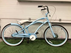 LUSCIOUS BLUE ADULT BIKE: LOCATION - FLOOR(COLLECTION OR OPTIONAL DELIVERY AVAILABLE)