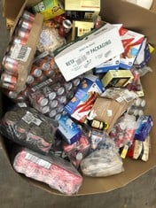 PALLET OF FOOD AND DRINK ITEMS TO INCLUDE KELLOGG'S COCO POPS BREAKFAST BARS, SOME ITEMS MAY BE PAST BEST BEFORE DATE: LOCATION - FLOOR(COLLECTION OR OPTIONAL DELIVERY AVAILABLE)