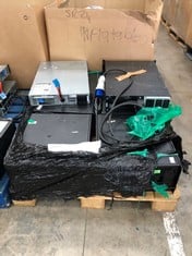 PALLET OF TECH EQUIPMENT TO INCLUDE UPS APC SMART T1500 230V: LOCATION - FLOOR(COLLECTION OR OPTIONAL DELIVERY AVAILABLE)