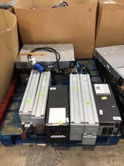 PALLET OF TECH EQUIPMENT TO INCLUDE APC SMART-UPS XL 48V BATTERY PACK SUA48XLBP: LOCATION - FLOOR(COLLECTION OR OPTIONAL DELIVERY AVAILABLE)