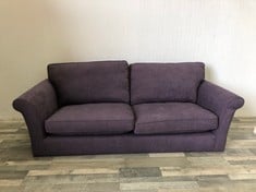 JOHN LEWIS CHARLOTTE 3 SEATER SOFA: LOCATION - FLOOR(COLLECTION OR OPTIONAL DELIVERY AVAILABLE)