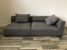 JOHN LEWIS TOKYO RHF MED 2 SEATER SOFA: LOCATION - FLOOR(COLLECTION OR OPTIONAL DELIVERY AVAILABLE)