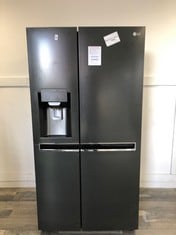 LG DOUBLE DOOR THINQ INVERTER LINEAR ICE AND WATER SYSTEM FRIDGE FREEZER MODEL: MEZ66884903 RRP £2299: LOCATION - BOOTH(COLLECTION OR OPTIONAL DELIVERY AVAILABLE)