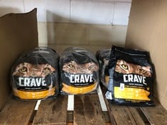 9 X 2.9KG CRAVE CAT FOOD WITH TURKEY AND CHICKEN: LOCATION - RACK(COLLECTION OR OPTIONAL DELIVERY AVAILABLE)