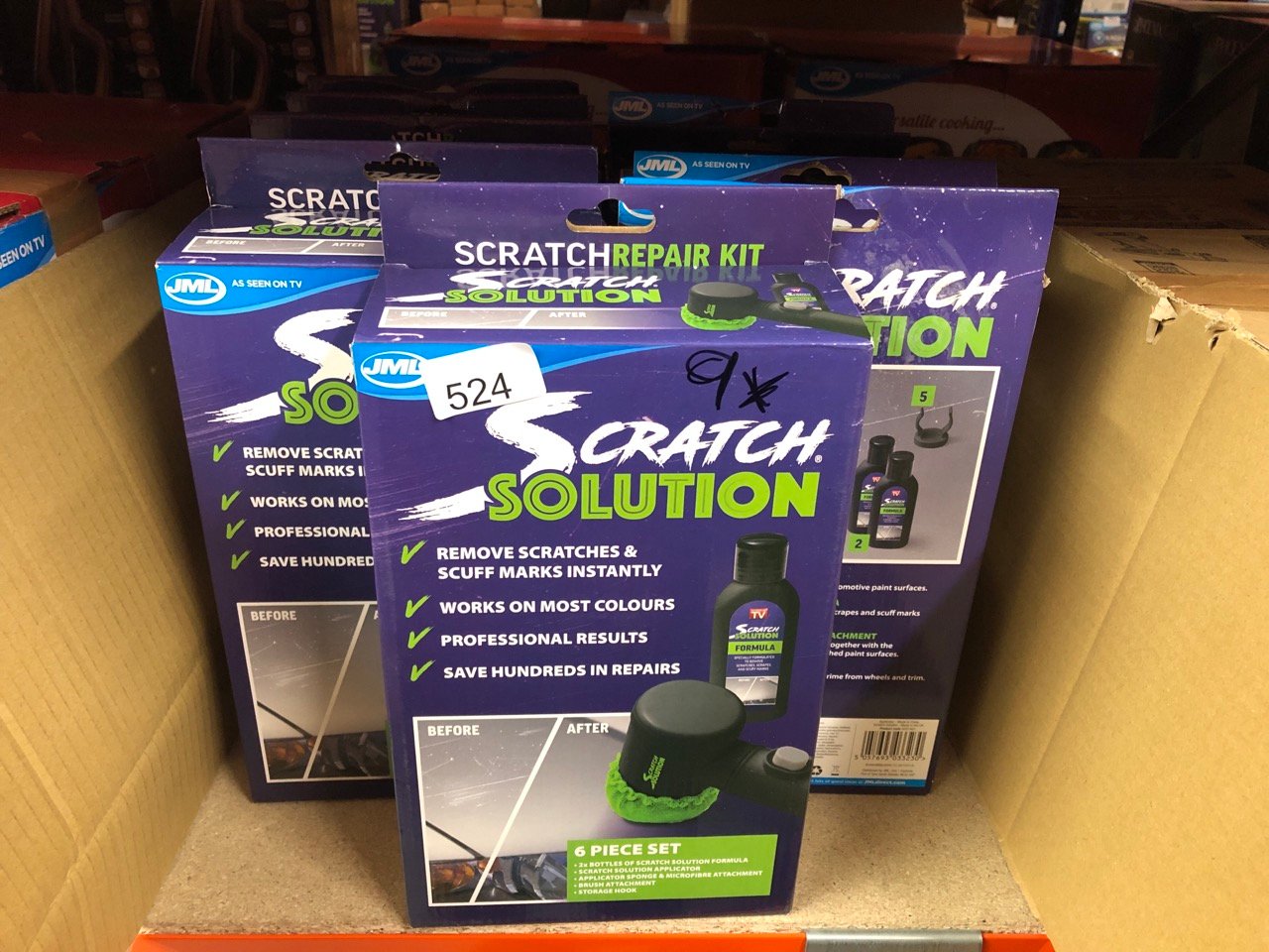 9 X SCRATCH SOLUTION DOE VEHICLES: LOCATION - E RACK