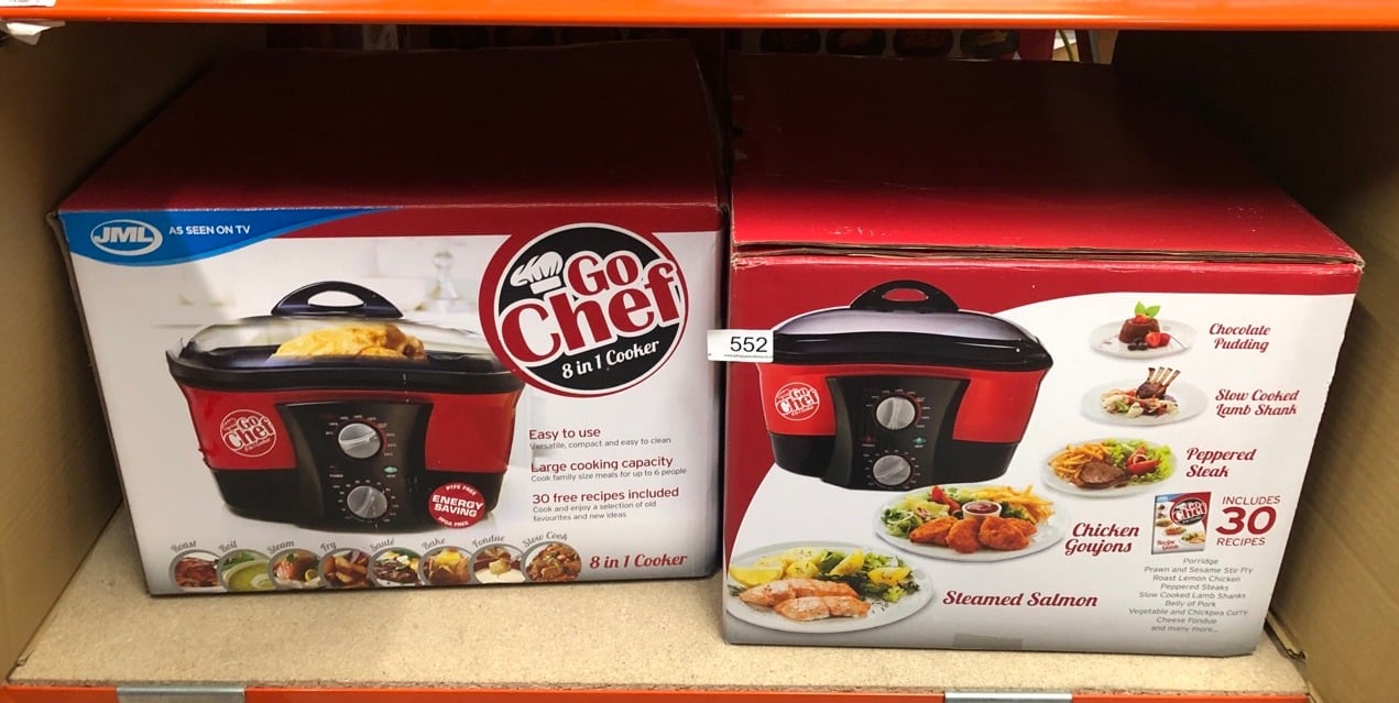 2 X GO CHEF 8 IN 1 COOKER: LOCATION - E RACK