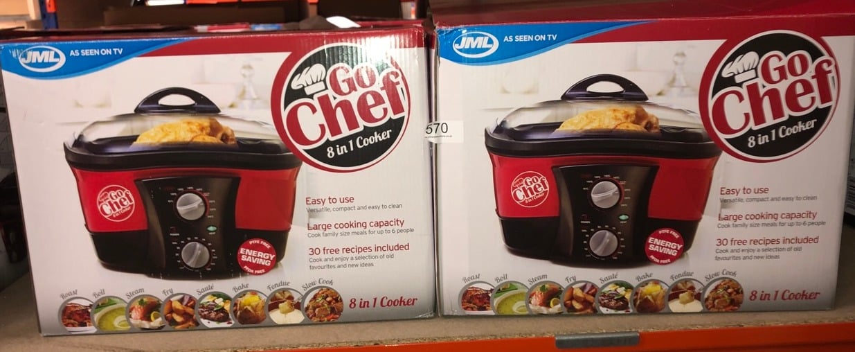 2 X GO CHEF 8 IN 1 COOKER: LOCATION - F RACK