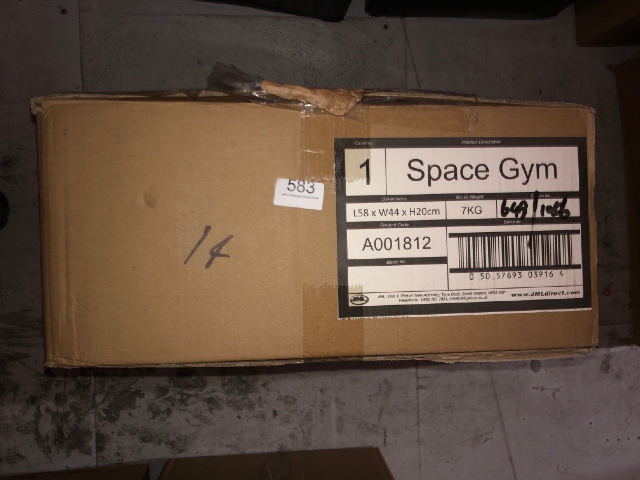 SPACEGYM FLYWHEEL TRIANER: LOCATION - F RACK