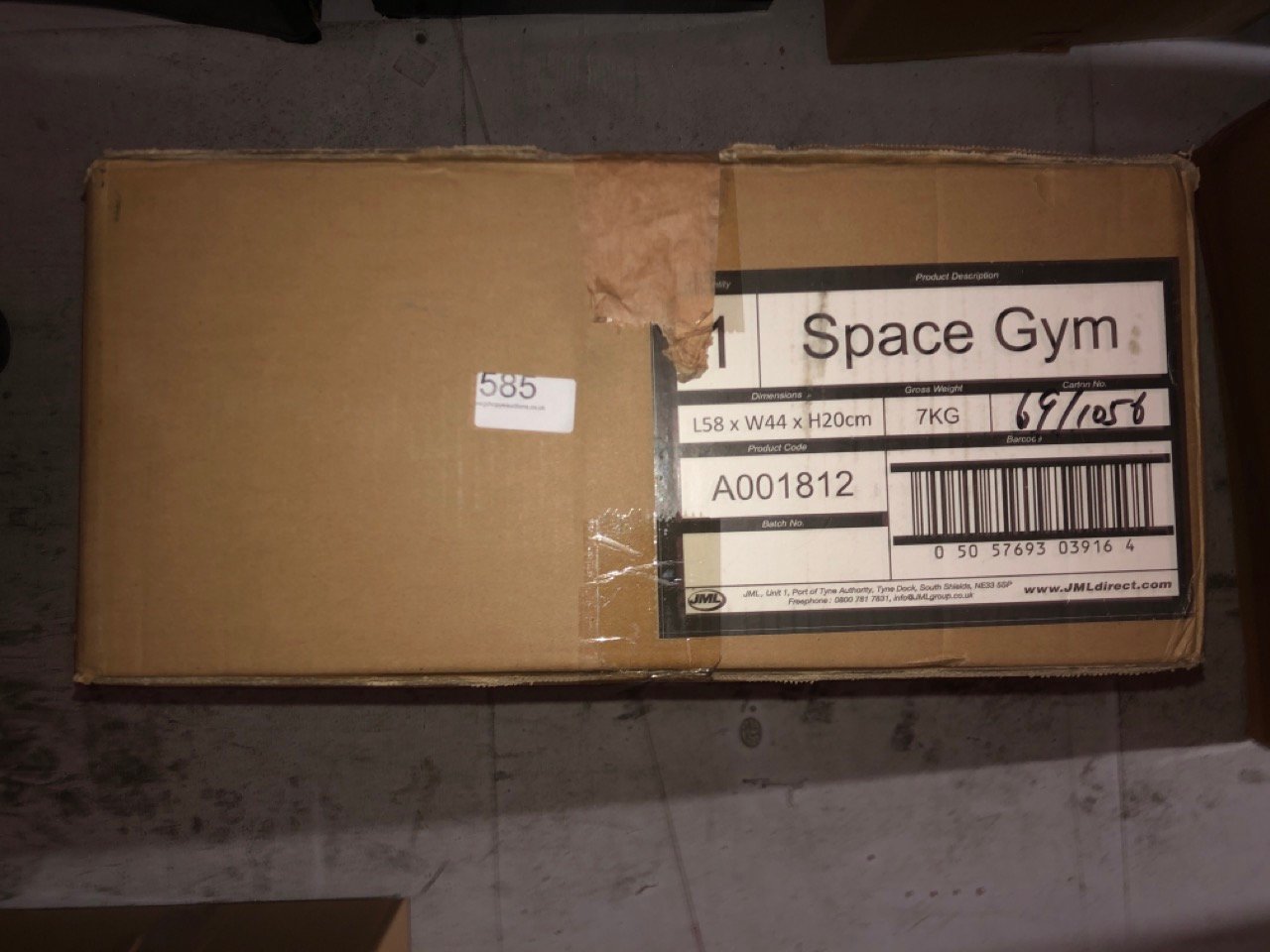 SPACEGYM FLYWHEEL TRIANER: LOCATION - F RACK