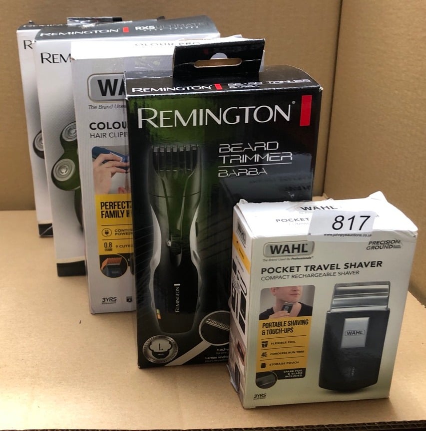 QUANTITY OF  ITEMS TO INCLUDE REMINGTON BARBA BEARD TRIMMER (ADVANCED CERAMIC BLADES, POP-UP DETAIL TRIMMER, ADJUSTABLE ZOOM WHEEL, 9 LENGTH SETTINGS, COMB ATTACHMENT, CORD OR CORDLESS, 40-MINUTE RUN