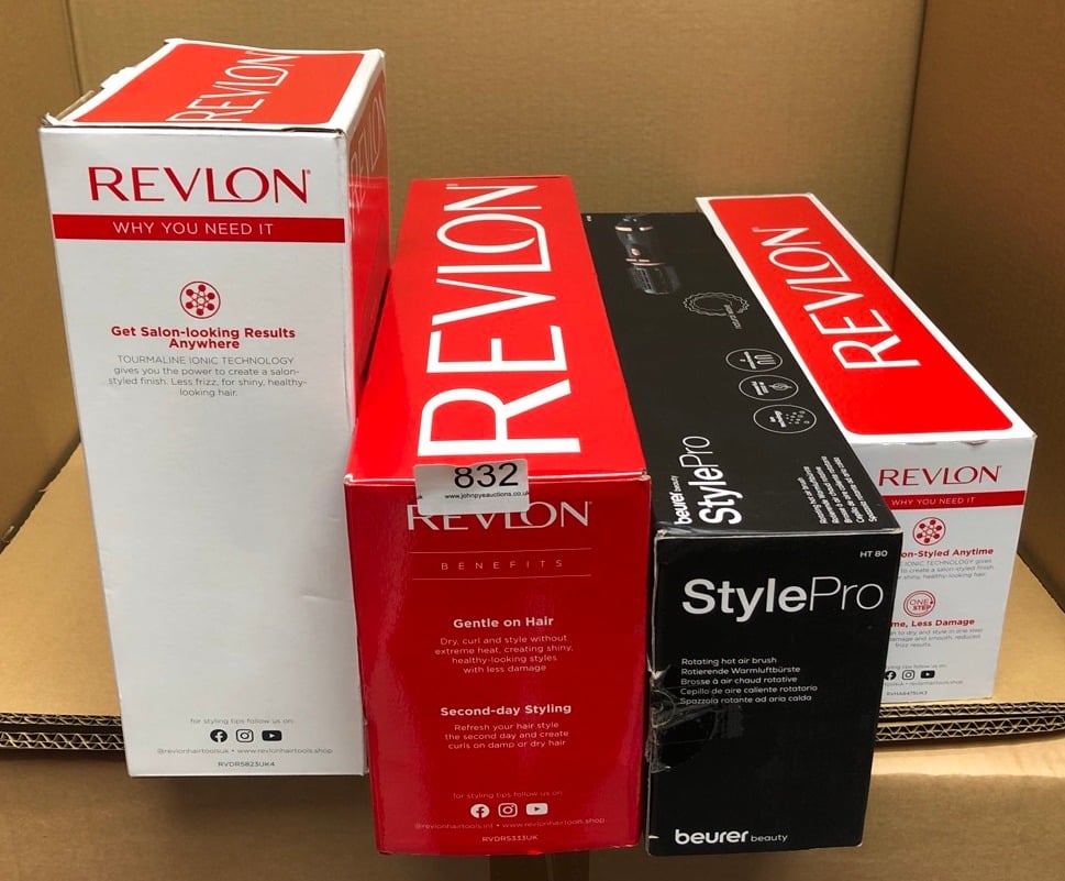 QUANTITY OF HEALTH & BEAUTY ITEMS TO INCLUDE REVLON RVDR5823UK HARMONY DRY & STYLE 1600W HAIR DRYER: LOCATION - H RACK