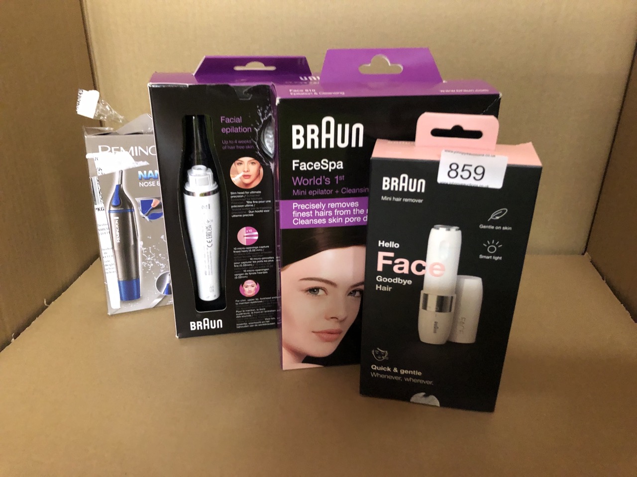 QUANTITY OF HEALTH & BEAUTY ITEMS TO INCLUDE BRAUN FACE MINI HAIR REMOVER, FACIAL HAIR REMOVER FOR WOMEN MINI-SIZED DESIGN FOR PORTABILITY, EFFICIENT FACIAL HAIR REMOVAL ANYTIME, ANYWHERE, WITH SMART