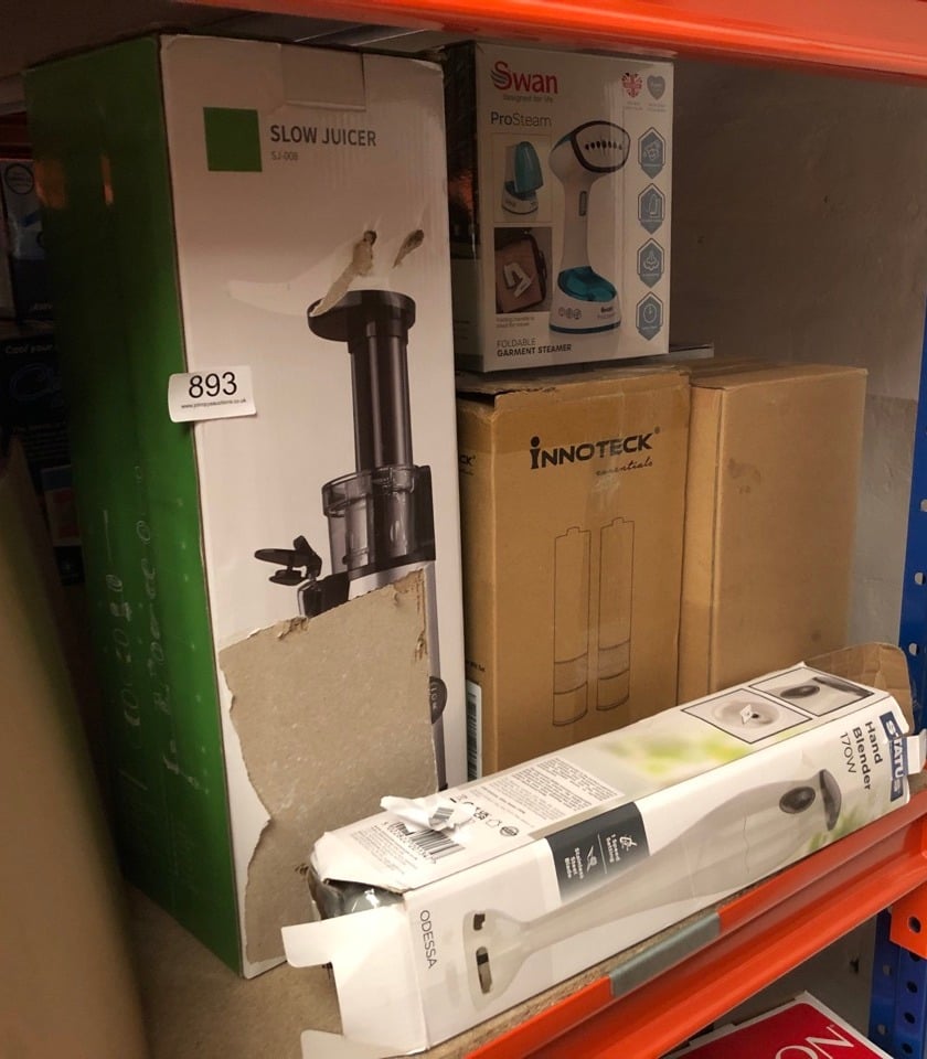 QUANTITY OF KITCHEN & APPLIANCES ITEMS TO INCLUDE STATUS ODESSA HAND BLENDER | WHITE STICK BLENDER | 170W WHITE HAND HELD BLENDERS | ODESSA1PKB4: LOCATION - H RACK