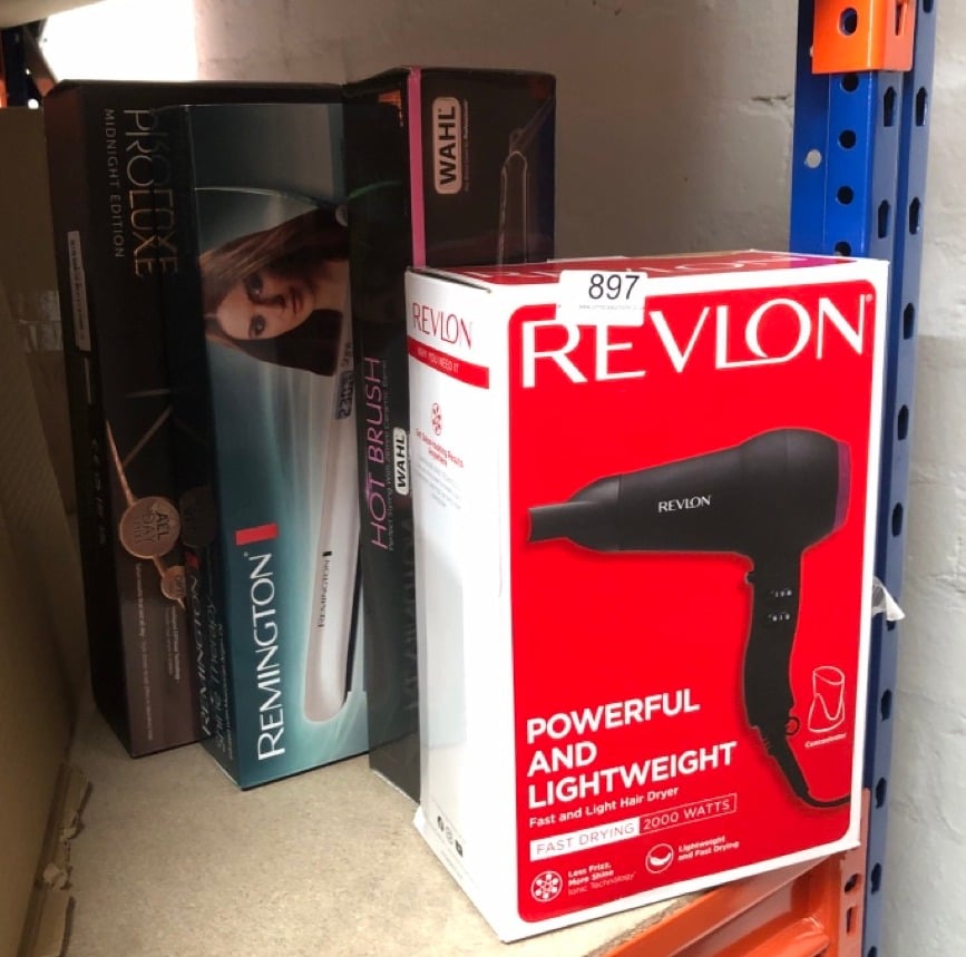 QUANTITY OF HEALTH & BEAUTY ITEMS TO INCLUDE REVLON RVDR5823UK HARMONY DRY & STYLE 1600W HAIR DRYER: LOCATION - H RACK