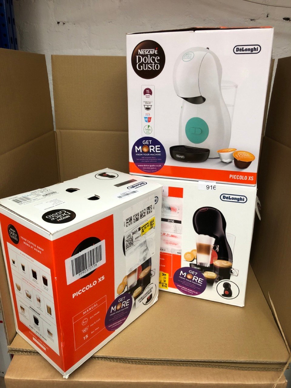 QUANTITY OF KITCHEN & APPLIANCES ITEMS TO INCLUDE DELONGHI NESCAFÉ DOLCE GUSTO PICCOLO XS POD CAPSULE COFFEE MACHINE, ESPRESSO, CAPPUCCINO AND MORE, EDG210.W, 0.8 LITERS, WHITE & GREEN: LOCATION - I