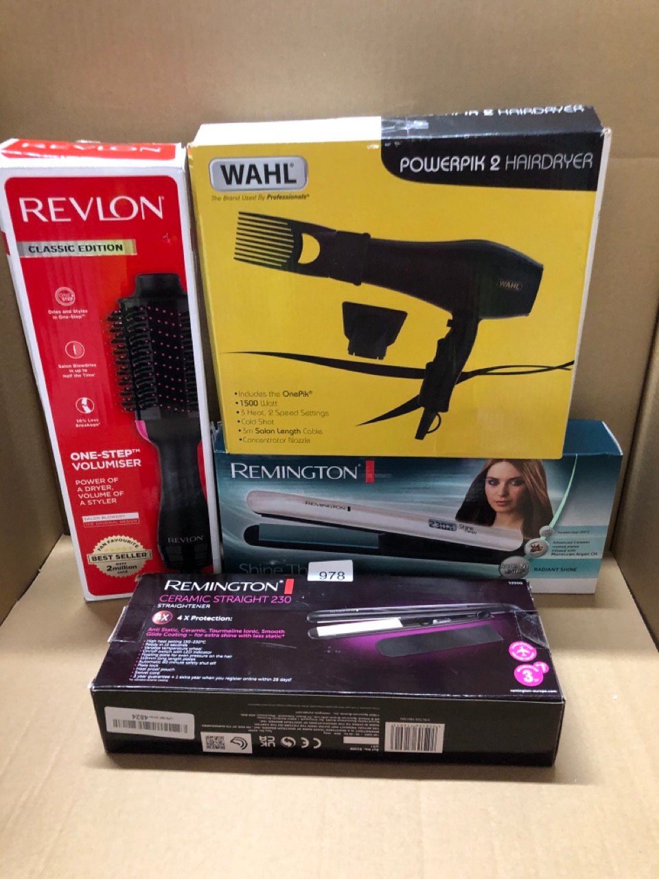 QUANTITY OF HEALTH & BEAUTY ITEMS TO INCLUDE REMINGTON CERAMIC HAIR STRAIGHTENER - SLIM LONGER LENGTH 110MM FLOATING PLATES WITH ANTI-STATIC/TOURMALINE IONIC COATING FOR SMOOTH GLIDE, FAST 15 SECOND