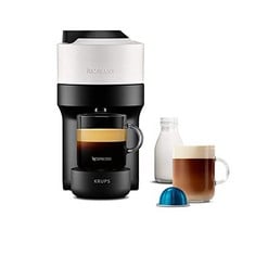 NESPRESSO VERTUO POP COFFEE POD MACHINE BY KRUPS, COCONUT WHITE, XN920140.: LOCATION - L