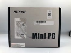 NIPOGI MINI PC SSD 256GB PC: MODEL NO GK3PRO. INTEL CELERON N5105, 12GB RAM, : LOCATION - C